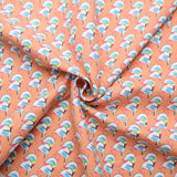 100% Cotton Flannel Fabric / 6 Type Cartoon Printed For Kids - By the Yard Flowering Plants