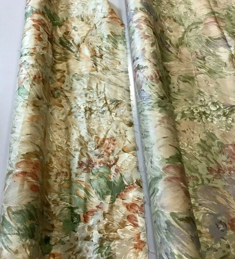 SOFT FURNISHING COTTON FABRICS :  ALICE FLORALS : $8.00 per metre: #BM47A.B. Flowering Plants