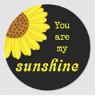 SUNSHINE QUOTE SUNFLOWER  handmade 1" pendant Silver 18" Necklace gift wedding Sunflower
