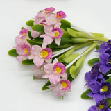 5 bundles Miniature Pink Cattleya orchid, Miniature Flower  Dollhouse 1:12 Flowering Plants