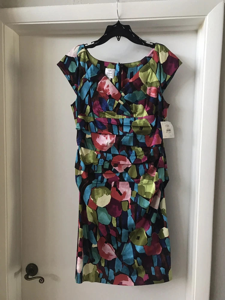 Suzi Chin For Maggy Boutique Carnation Flower Dress ***FREE SHIPPING*** Carnation