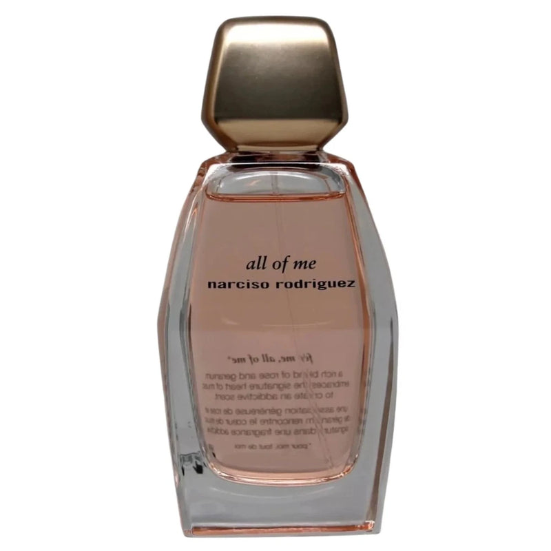 Women's All of Me Narciso Rodriguez EDP bottle with bronze cap and pink-tinted glass