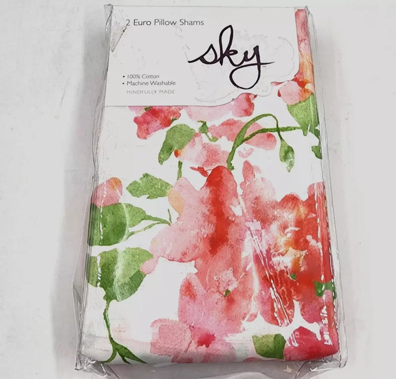 Sky Blushing Hydrangea 2 Euro Pillow Sham Hydrangea
