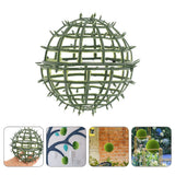 3 Pcs Artificial Flower Ball Holder Plastic Frame Topiary Ball Support Rack Green Plant