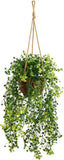 20In. Baby Tear Artificial Plant in Hanging Basket Green Plant