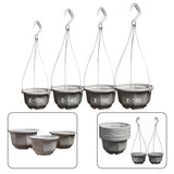 Nature Flower Pot Garden Basket 9.5cm*9cm*6cm Removable Hook 15cm*13cm*9cm Garden Plants