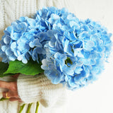 4PCS 20 inch Real Touch Hydrangea Artificial Flowers Faux Hydrangeas Realisti... Hydrangea