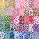 20 Liberty Tana Lawnª pieces, each minimum 5" x 5" - *TINY FLORALS* #63 Flowering Plants
