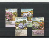 Romania STAMPS 2025 FLOWERS HYDRANGEAS MNH POST SET HORTENSIE Hydrangea