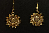 Sunflower Earrings, Flower Jewelry, Gift Idea, Bohemian Earrings, Boho Jewelry Sunflower