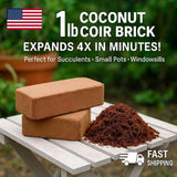 1-20 Packs 450G Organic  Coco Coir Brick Coconut Fiber Garden Plant Growing Soil Garden Plants