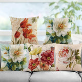 Colorful Flower Cushion Sunflower Rose Dandelion Decorative Pillows Decoration P Sunflower