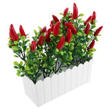 Simulated Pepper Fruit Potted Plant Artificial Vegetables for Decoration Green Plant
