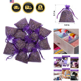 Bag of 12 Sachets Dried Lavender Flower Lavender Sachets for Drawers and Clos... Dried Flower