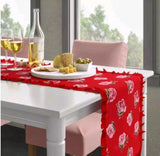 NWT Threshold Reversible Table Runner Red Roses & Stripes Target Brand 14x72 Roses