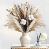 63pcs Dried Pampas Grass Decor, 17inch Natural Dried Flower Bouquet Contains ... Pampas Grass