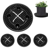 4Pcs Auto Watering Fabric Pot Base Fit For 5 Gallon Grow Bags Garden Use Garden Plants