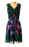 Anna Sui Anthropologie Blurred Hydrangea Flowers Silk Dress Formal Cocktail  Sz0 Hydrangea