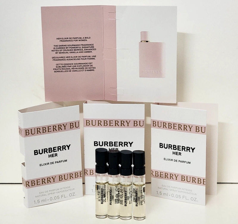 BURBERRY HER ELIXIR DE PARFUM INTENSE 0.05 fl oz (4 SPRAY VIALS for WOMAN) EDP