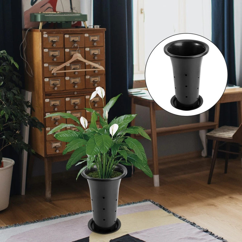 4 Pcs Flower Pot with Hole Drainage Gardening Planter Orchid Container Garden Plants