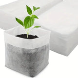 20x Plant Grow Bags Biodegradable Non-woven Fabric Nursery Bag Seedling Pot Flowering Plants