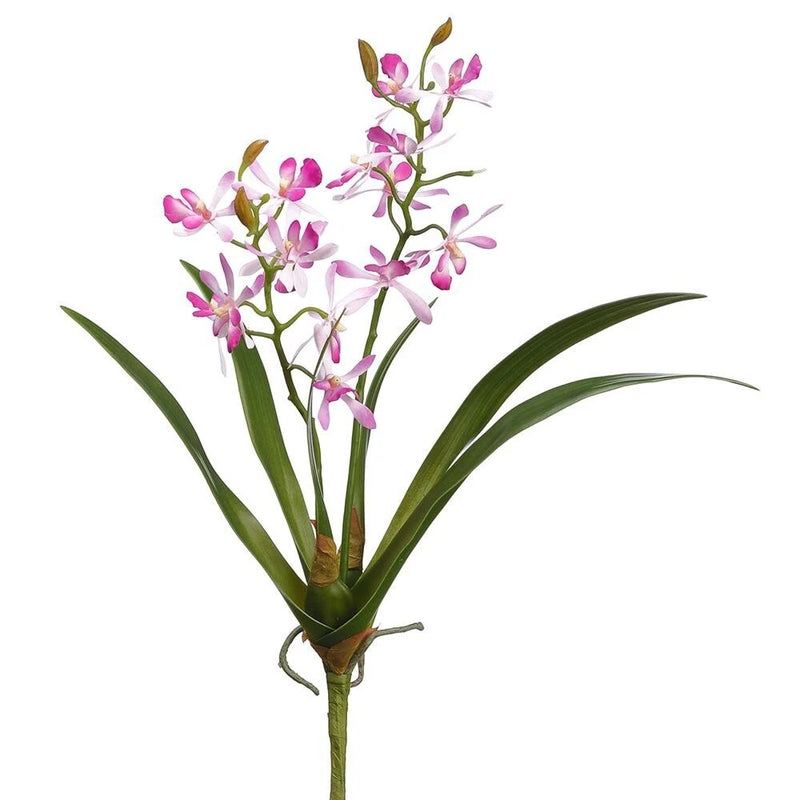 Artificial Mini Cattleya Orchid stem LAVENDER Flowering Plants