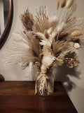 Natural Dried Pampas - Grass Decor with Vase Artificial Flowers in Vase Dried Flower