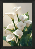 Calla Lily Flowers Framed Wall Art Poster Canvas Print Picture Lily