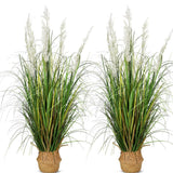 47in Tall Artificial Pampas Grass, 2-Pack Fake Plants for Indoor Outdoor Floo... Pampas Grass