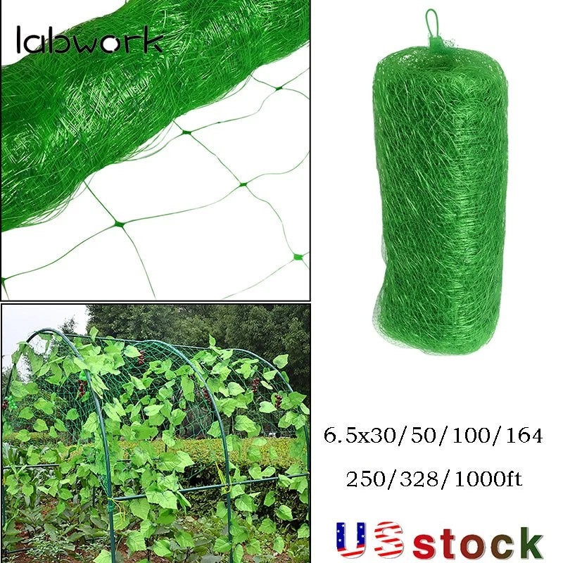 Garden Plant Climbing Net Trellis Netting Mesh Support Fruits Veggie Heavy-Duty Garden Plants