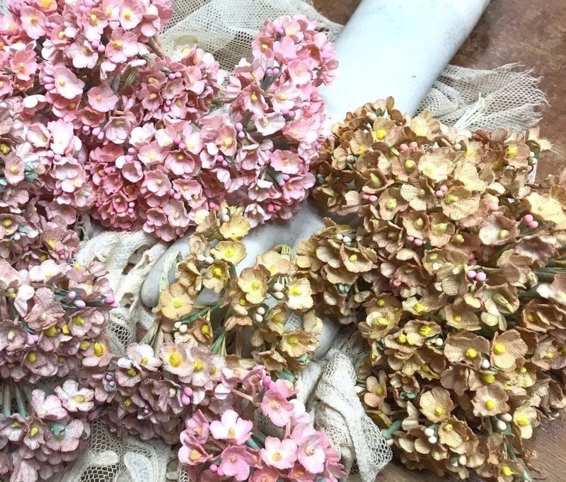 vintage miniature flower cluster 1 bouquet made in Japan Carnation