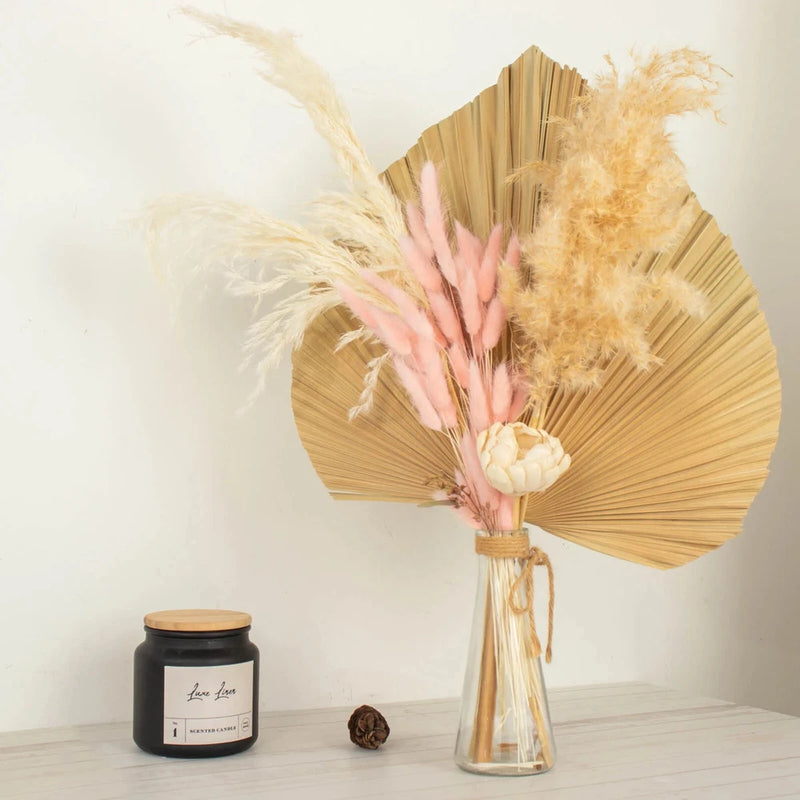 BLUSH 50 Stems 15" Rabbit Tail Dried Natural Pampas Grass SPRAYS Party Events Pampas Grass