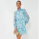 Tuckernuck NEW Water's Edge Hydrangea Organza Palmerston Dress X Large Hydrangea