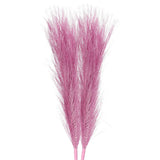 2Pcs Pampas Grass 17.7" Fake Pampas Grass for Wedding Decoration Pink Pampas Grass