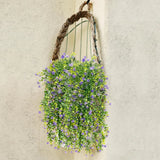 4 Pcs Hanging Artificial Flowers for Outdoors Fake Flowers Faux Hanging Plants O Green Plant