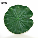 10*Artificial Fake Lotus Leaves Leaf-Water Lily Floating Pool Plant Garden Decor Green Plant