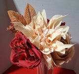 Ashland Fall Artificial Flower Bouquet {Ranunculus & Rose Type} ~ New with Tag Ranunculus