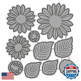 Sunflowers Metal Cutting Dies Stencil, Premium Flowers Die-Cuts Set for Card Sunflower