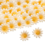 100pcs Artificial Daisies Flower Heads,1.6" Silk Fake Daisies Heads, Champagne Daisies