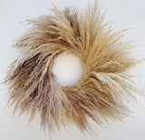 23'' Natural Pampas Grass Wreath for Indoor Decor, Handmade Dried Boho Wreath... Pampas Grass