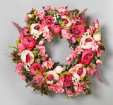 Peony Wreaths for Front Door | 23 inch Spring Front Door Wreath Summer Fall W... Hydrangea