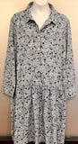NWT Tuckernuck Blue Hydrangea Hayes Mini Floral Print Dress XXL ladies Hydrangea