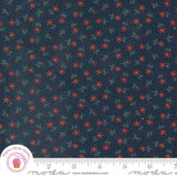 Moda DAISY LANE 9763 14 Blue Navy Floral KANSAS TROUBLES Quilt Fabric Flowering Plants