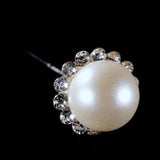 18-PACK BRIDAL CRYSTAL RHINESTONE & PEARL BOUQUET PICKS PINS Bouquet