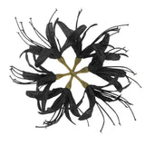 Artificial Flower Heads (7 Inch, Black) 1 PCS - Spider Lily Silk Flowers Lily