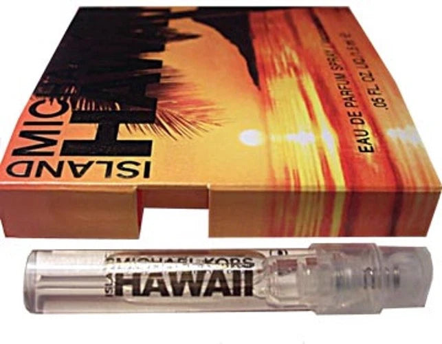 Michael Kors Hawaii EDP vial on card