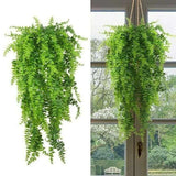 32inch Artificial Plant Hanging Fake Macrame In Pots Fern Succulent Plant Green Green Plant