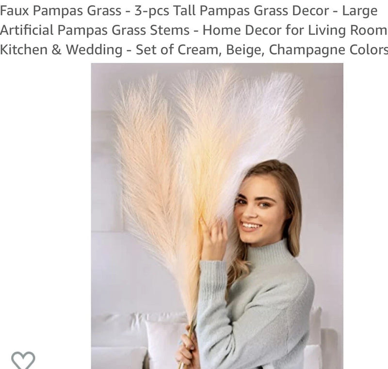 Faux Pampas Grass Pampas Grass