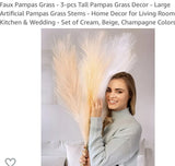 Faux Pampas Grass Pampas Grass