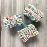 White Floral Scrap Bundle 1/8 of 10 Prints by Lori Holt of Riley Blake Flowering Plants